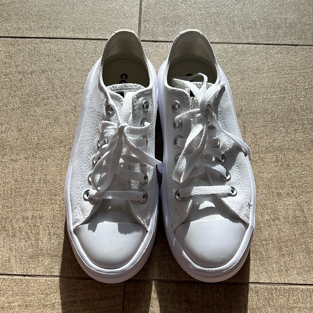Converse Chuck Taylor All Star Move Canvas Platform Women Size 6 White
